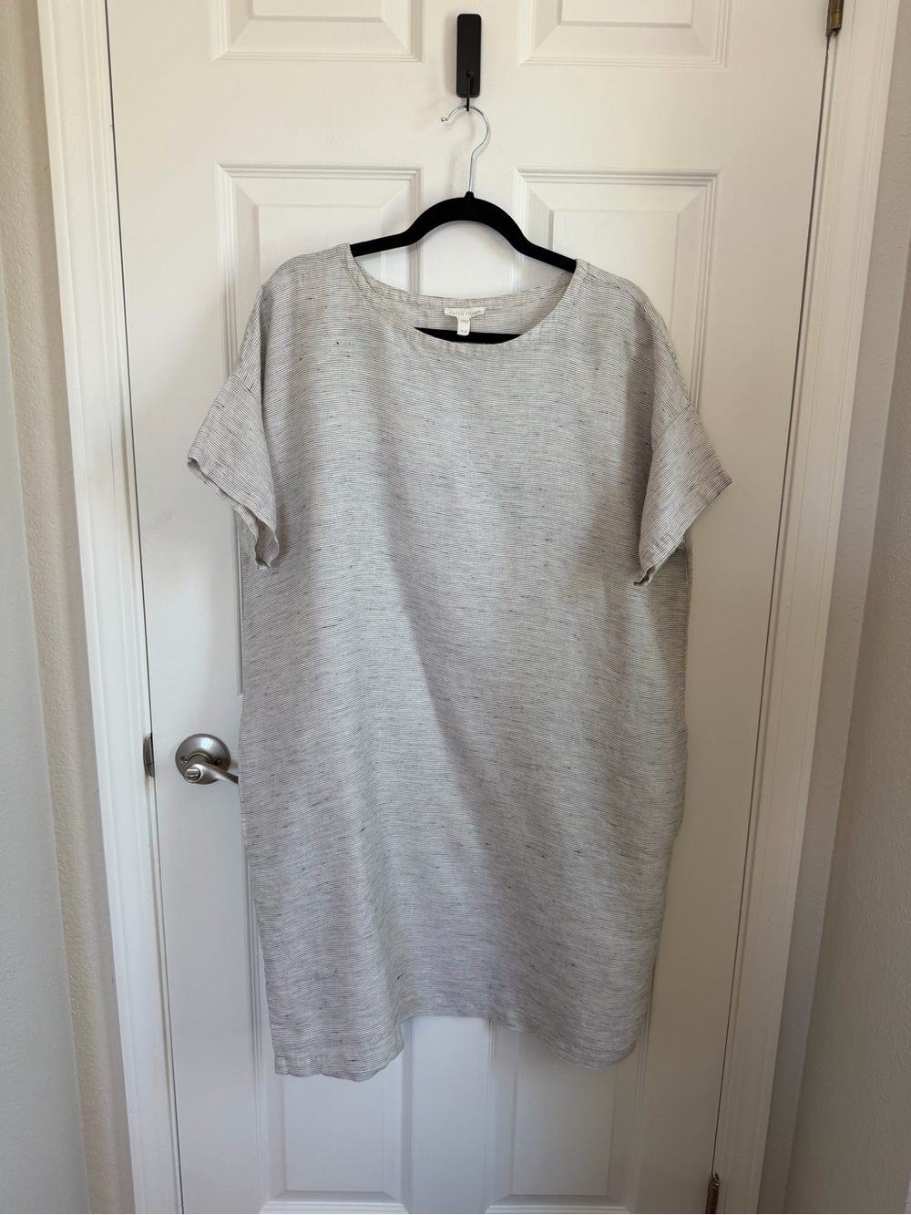 Eileen Fisher Organic Linen Shift Dress, M